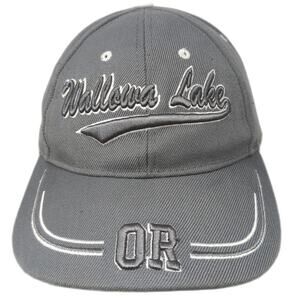 Dimco Apparel Baseball Cap Gray One Size Wallowa Lake Oregon Strapback Hat